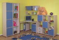 Детска стая в бук и синьо