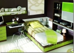 Юношеска спалня от пдч венге и зелено